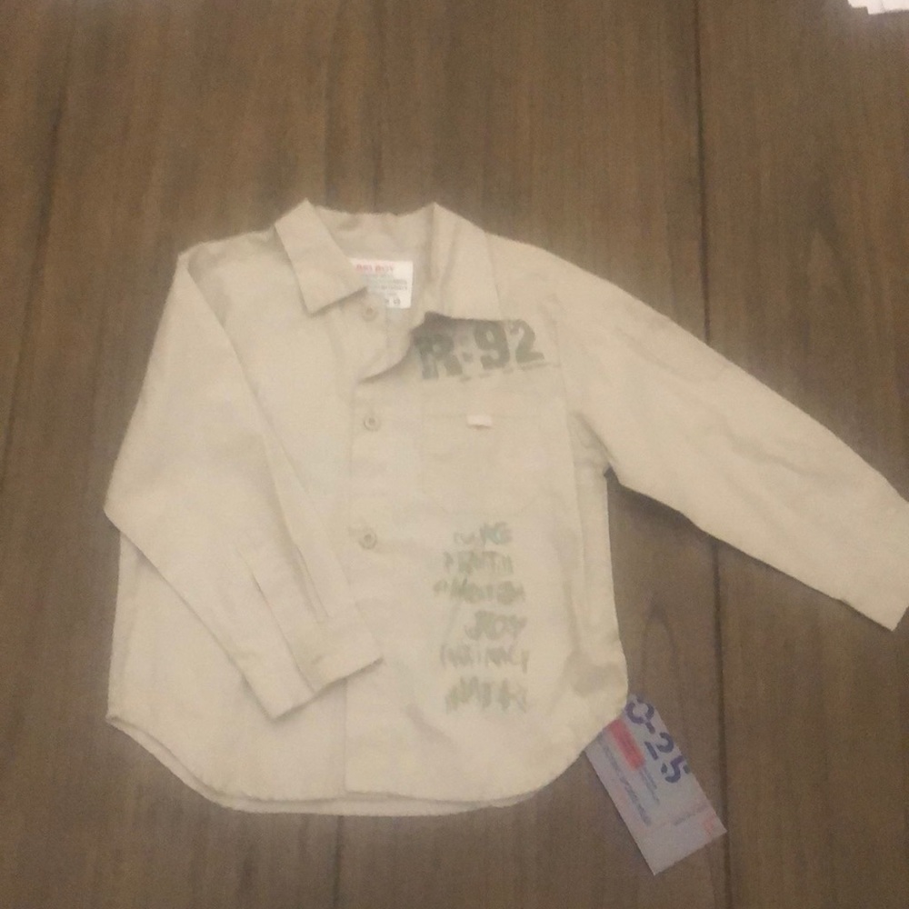 Big bot button down shirt